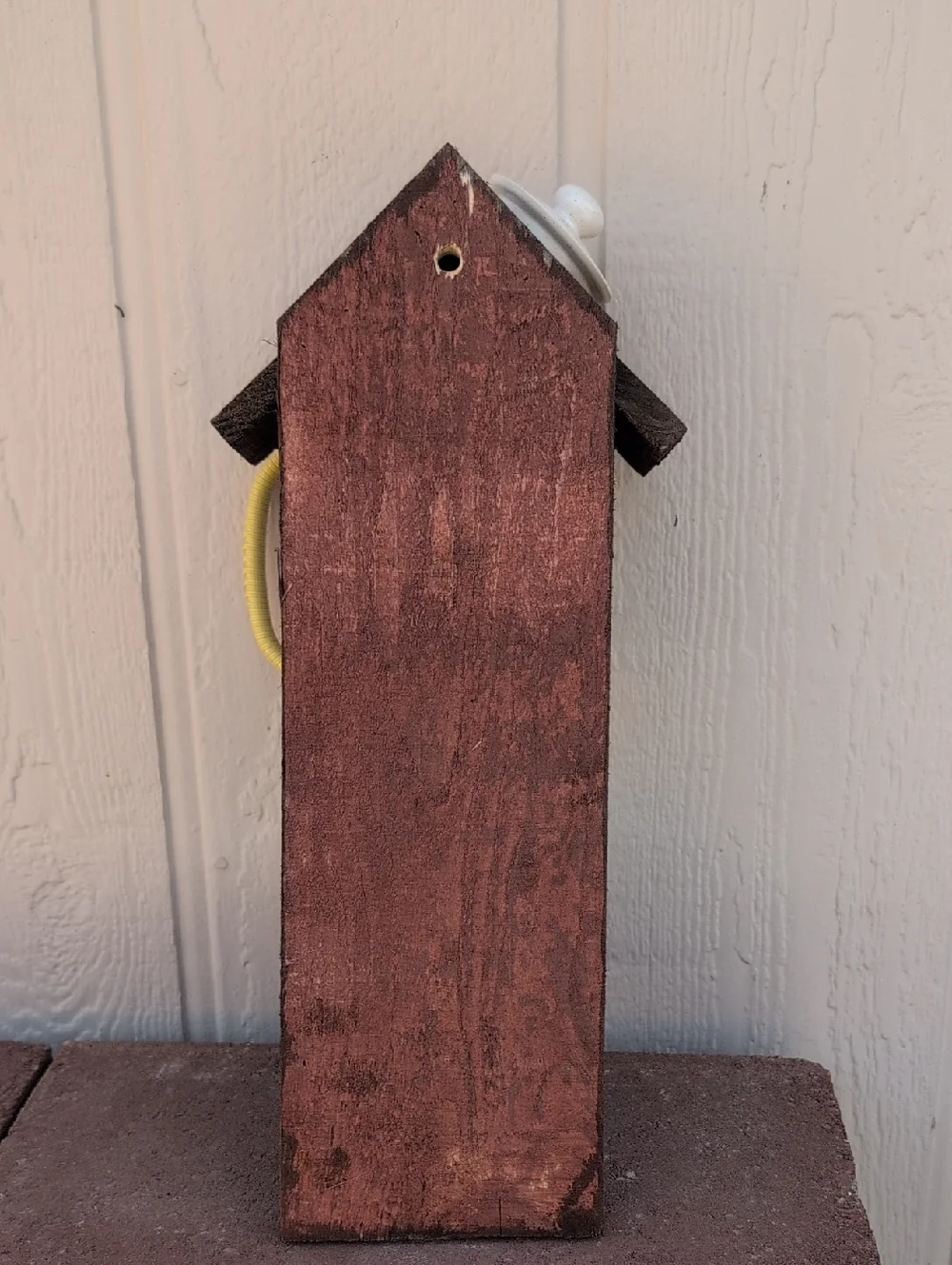 Rustic Wooden Handmade Bird Feeder Teapot Tea For All
